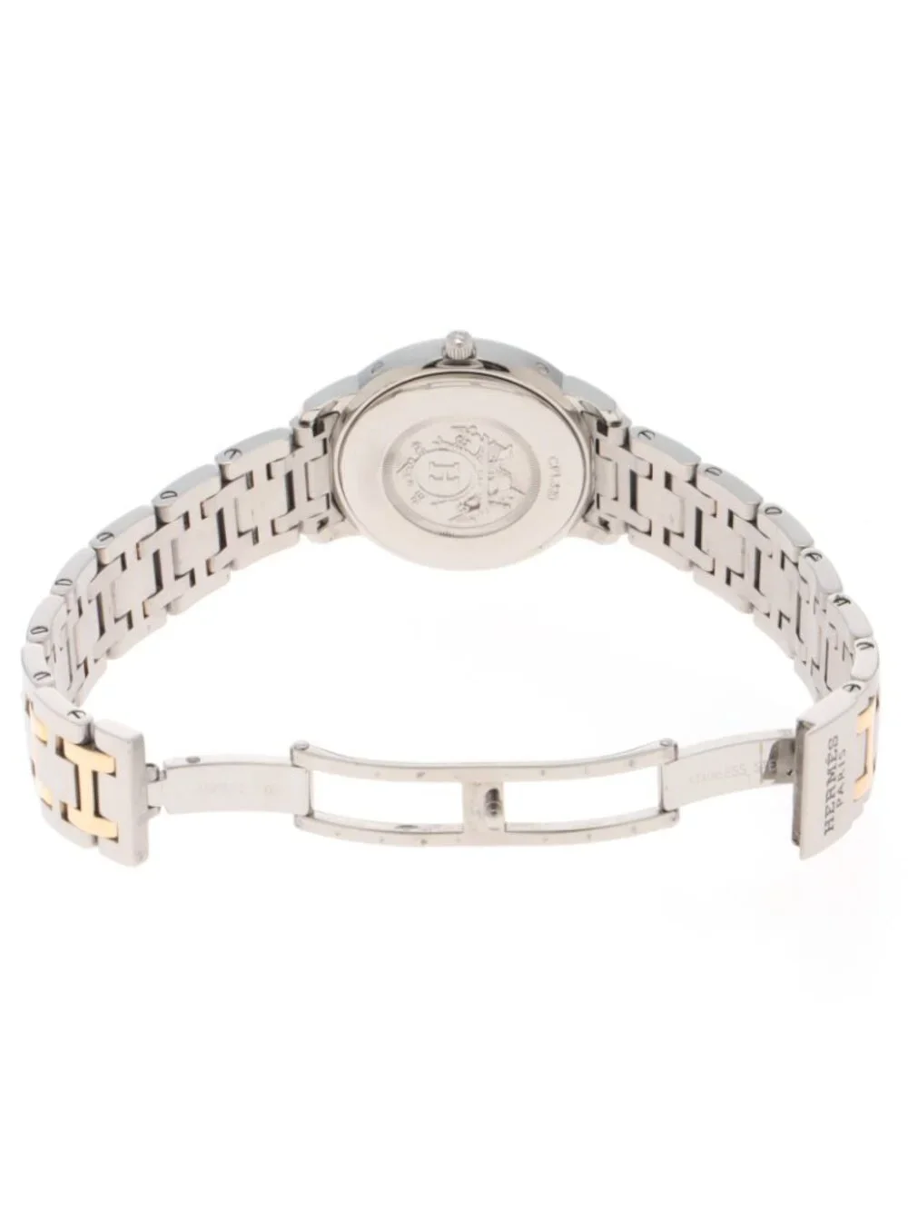 Hermes Clipper Watch Stainless Steel Shell Quartz
